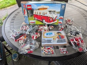 EINGESTELLT Lego 10220 Volkswagen T1 Camper Van offene Box ~ alles innen NEU & VERSIEGELT! - Bild 1 von 24