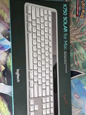 Logitech K750 Wireless Solar  Slim Keyboard for Mac 820-004185 Silver Open Box - Image 1 of 4