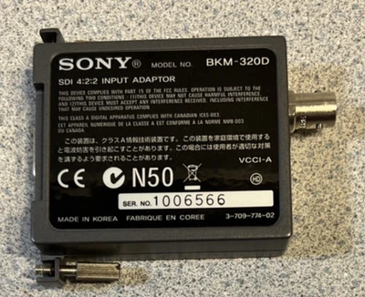 Sony BKM-320D SDI 4:2:2 Input Adapter/board for LMD Series Pro Monitors, NOS - Image 1 of 3