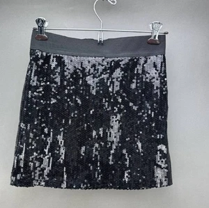 BCBGeneration Womens Black Sequin Mini Skirt Size S - Picture 1 of 4