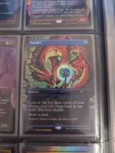 Magic the Gathering Foil Ponder Borderless Secret Lair Dungeons Rare Card - Picture 1 of 1