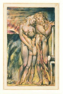 William Blake•Book of Urizen 1794•art POSTCARD - Picture 1 of 1