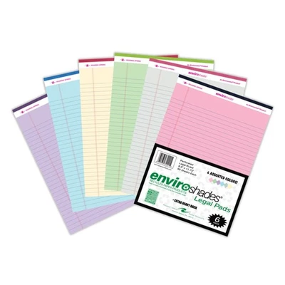 Roaring Spring Enviroshades Recycled Legal Pads, 50 Sheets, 8.5" x 11.75", Pa... - Image 1 of 4