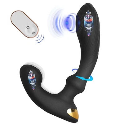 Powerful Flapping Prostate Massager Dual Motor Male Waterproof Vibrators - Image 1 of 4