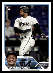 2023 Topps Update Xavier Edwards Rookie #US296 Miami Marlins