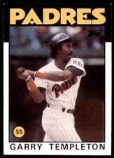 1986 Topps Garry Templeton San Diego Padres #90