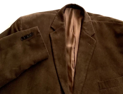 Chaqueta Blazer Calvin Klein Para Hombre Pana 48L Marrón 3 Botones Abrigo Deportivo Foto 1 de 4