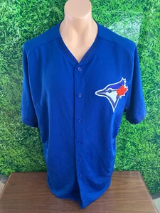 2020 MLB Toronto Blue Jays Baseball Blank Game Jersey Blue Majestic Size 52 - Picture 1 of 6