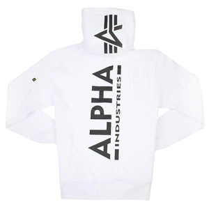 Chaqueta con capucha para hombre Alpha Industries Back Print con cremallera con capucha 128342 M L XL XXL XXXL - Imagen 1 de 14