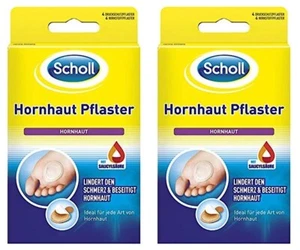 ✅ Scholl Hornhaut-Pflaster zur Entfernung von Hornhaut an den Füßen 8 Stück NEU✅ - Bild 1 von 1