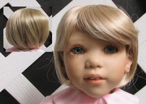Dol Wig "Doris" Size 10" in Light Golden Blonde HighL - Factory Sample 10% Off - Picture 1 of 2