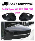 For VW Tiguan MK2 2017-2020 L+R Car Side Rear View Mirror Cover Cap Gloss Black