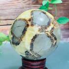 913G Natural Septarian Dragon Stone Quartz Sphere Crystal Ball Reiki Healing