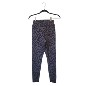 Balance Athletica Black Velvet Leopard Print Ankle Leggings Size S - Picture 1 of 6