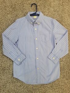 Boys Crazy 8 Long Sleeve Button Up Shirt Blue Size 5/6