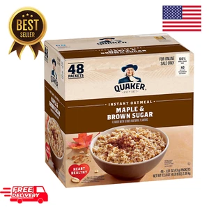 Quaker Instant Oatmeal, Maple & Brown Sugar, Individual Packets, 1.51 Ounce - Picture 1 of 6