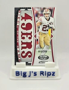 2024 Panini Certified Piece Of The Game Christian McCaffrey Patch 13/249 SSP - Picture 1 of 2