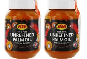 [ 2x 500ml ] KTC Palmöl 100% unraffiniertes Palm Öl / Palm Oil KV