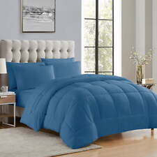 Luxury Denim 5-piece Bed in A Bag Down Alternative Comforter Set Twin XL Durable