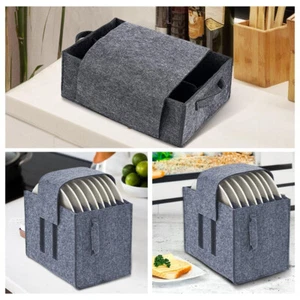 Caravan Plate Holder For Motorhome Campervan Boat Cupboard Tableware Storage Bag - Picture 1 of 17