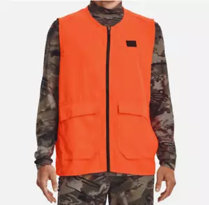 Under Armour 1316737 UA Men's Hunt Storm™ Blaze Orange Field Safety Vest NWT XL - Picture 1 of 4