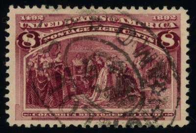 USA  Scott# 236 USED  XF 90 XQ PFC Graded Certificate (55727) - Image 1 of 2