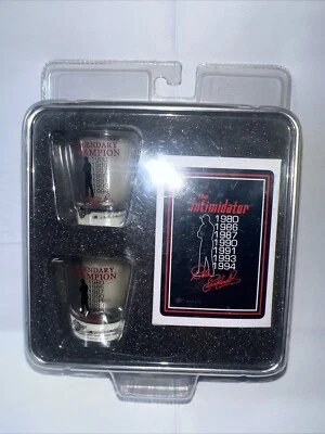 Dale Earnhardt Nascar Shot Glasses Cards & Tin Gift Set The Intimidator Man Cave - Image 1 of 4