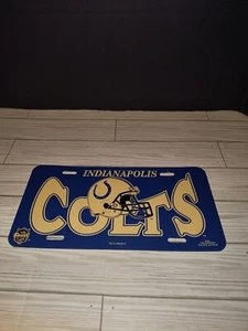 NFL Football Game Day Indianapolis Colts Vintage Collectible License Plate 1996 - Picture 1 of 9