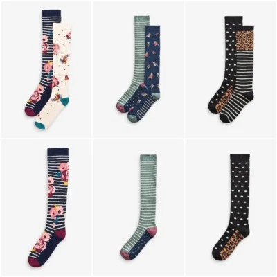 Женские Welly носки 2 пары толстый хлопок махровые верхний магазин на следующий день - Изображение 1 из 4