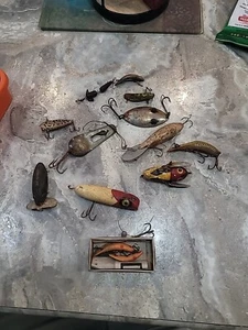 Lotto esche da pesca vintage per ricambi o decorazioni - Foto 1 di 5