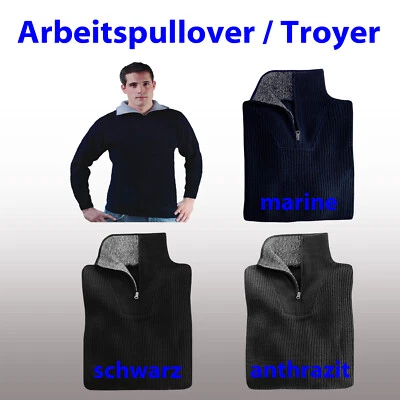 He. Arbeitspullover workwear Pulli Winterpullover Troyer in Gr. :M L XL XXL 3XL: