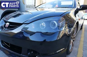 Black LED Angel Eyes Projector Headlights for 01-03 Honda Integra DC5 Type R S - Picture 1 of 10