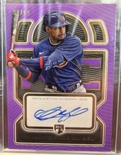 CHRISTOPHER MOREL 2023 Topps Definitive Purple Rookie On Card Autograph #8/10