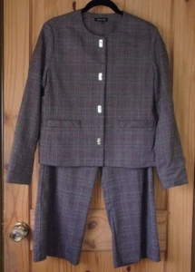 Athena Marie Black Paid Pant Suit, Women's 10 - Picture 1 of 8