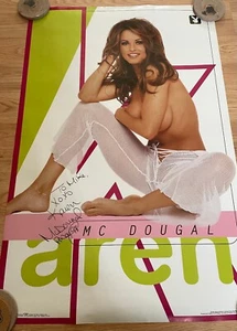 1998 Playboy Playmate Of The Year Karen McDougal Signed Poster/4/Free Shipping! - Picture 1 of 2