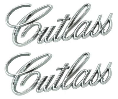 Набор литых эмблем переднего крыла OER для 1971-1977 Cutlass и 1971-1972 F85 - Изображение 1 из 4