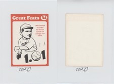 1972 Laughlin Great Feats Orange Border Hub Leonard #34