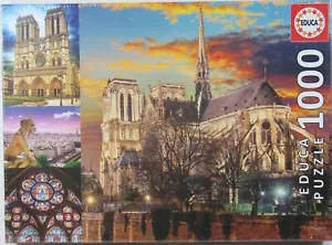 JIGSAW PUZZLE Notre Dame Collage 1000 PIECE 2019 New in sealed original package. - Picture 1 of 3