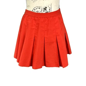 Lily’s of Beverly Hills Pleated Mini Skirt Vintage 70s Red 24" X 15" Tennis Golf - Picture 1 of 11