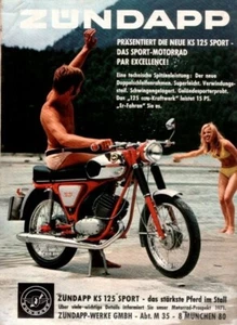 Zündapp KS 125 Sport, originale Werbung aus 1971 - Bild 1 von 2