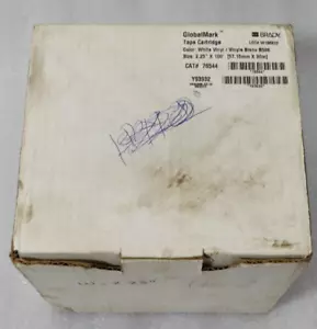 New Brady GlobalMark White 2.25" x 100' Vinyl Label Tape Cartridge B588 76544 Y9 - Picture 1 of 9