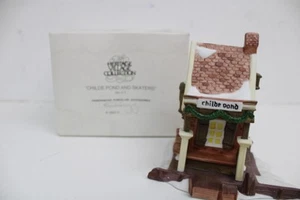 DEPT 56 Heritage Dickens Village Collection 1988 Childe Pond and Skaters 59030 - Imagen 1 de 7
