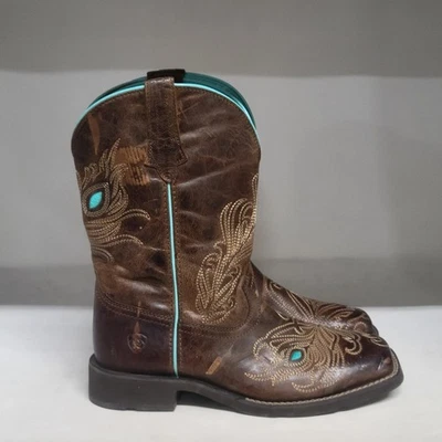Ariat Bright Eyes Western Boot Brown Womens Size 8B - Image 1 of 4
