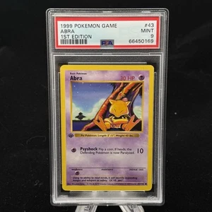 Abra #43 1st Edition Base Set 1999 Pokémon Game PSA 9 🔮 - Picture 1 of 3