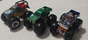 Hot Wheels Monster Jam Die Cast 1:64 Lot Of 3 Bigfoot, Haul Y'all, Snake Bite - Picture 1 of 6