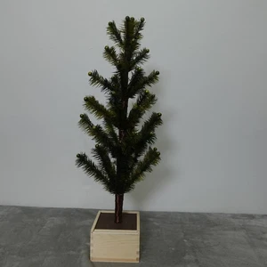 "Seis árboles de Navidad decorativos de plumas de 24"", decoración ligera de temporada navideña" - Imagen 1 de 5