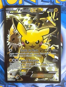 2016 Pokemon Holo Foil Promo XY124 PIKACHU EX Card NM Mint - Portuguese - Picture 1 of 2