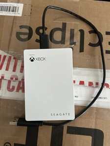 White Seagate Xbox 2TB USB External Hard Drive - Photo 1/3