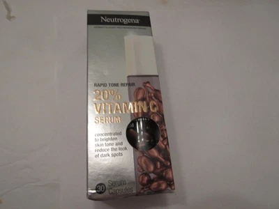 Novo Sem Selo Neutrogena Reparo Rápido de Tom 20% Sérum de Vitamina 30 PCs Sérum - Imagem 1 de 2