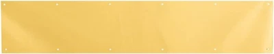 J 4703 6 x 34 In., Aluminum, Door Kick Brite Brass Plated (Single Pack) Hardware - Image 1 of 3